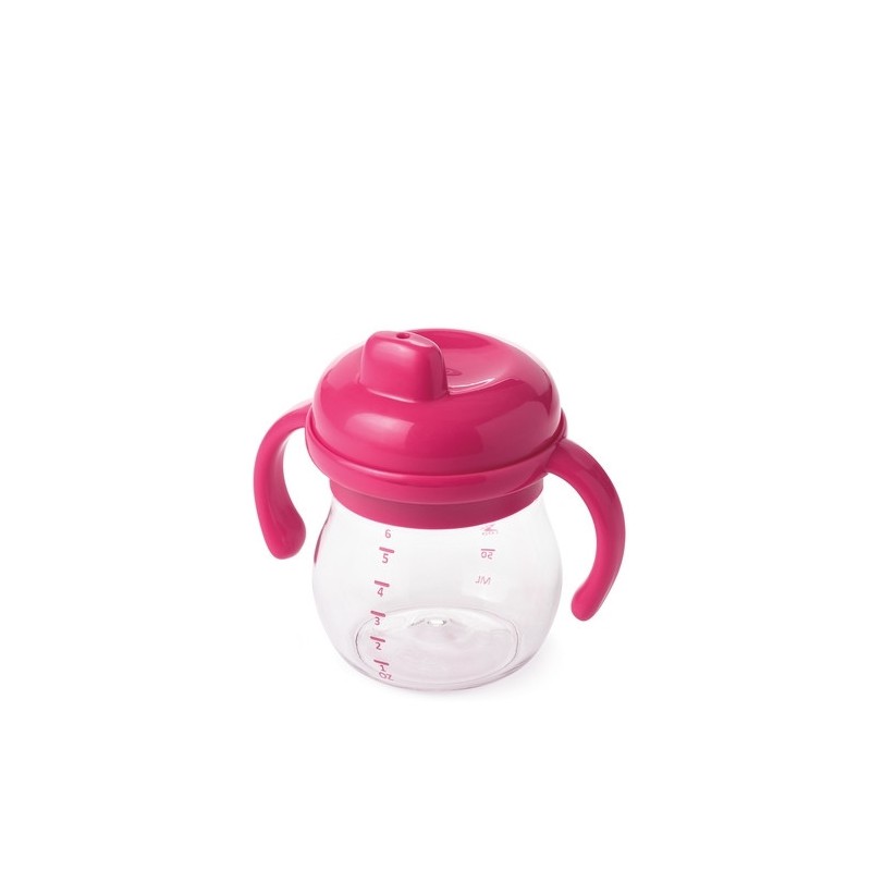 OXO KUBEK NIEKAPEK Z TWARDYM USTNIKIEM PINK 6M+