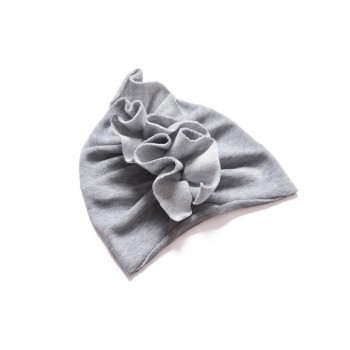 HONSIUMISIU TURBAN WELUROWY SZARY