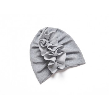 HONSIUMISIU TURBAN WELUROWY SZARY