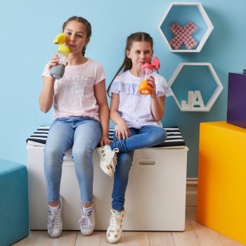 B.BOX TRITANOWY BIDON ZE SŁOMKĄ BLUE SLATE