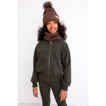 TUSS BLUZA NA ZAMEK KHAKI