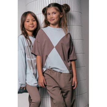 BOOSO PANEL TEE BROWN/LIGHT...