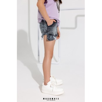 MASHMNIE SZORTY JEANS SZARE...