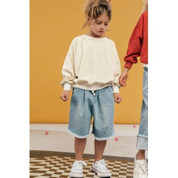 BOOSO SZORTY JEANS BLUE
