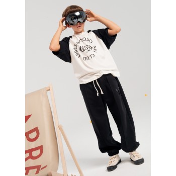 BOOSO SPODNIE WIDE BLACK