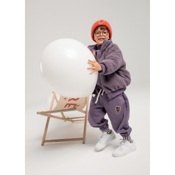 BOOSO SPODNIE WIDE PLUM