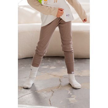 FUN KIDS LEGGINSY PRĄŻEK LATTE