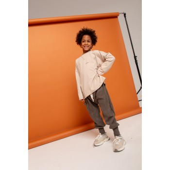 BOOSO LONGSLEEVE BOXY BEIGE
