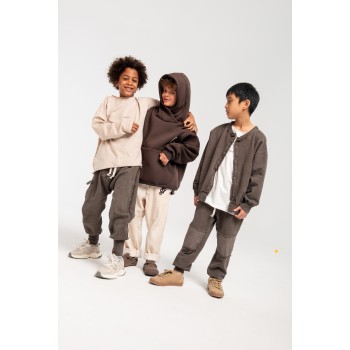 BOOSO CARDIGAN VINTAGE BROWN