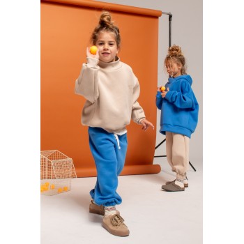 BOOSO SPODNIE WARM WIDE BLUE