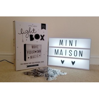 A LITTLE LOVELY COMPANY LIGHT BOX WHITE A4